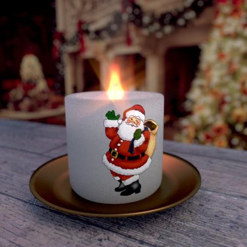 Santa Claus Christmas Candle preview image